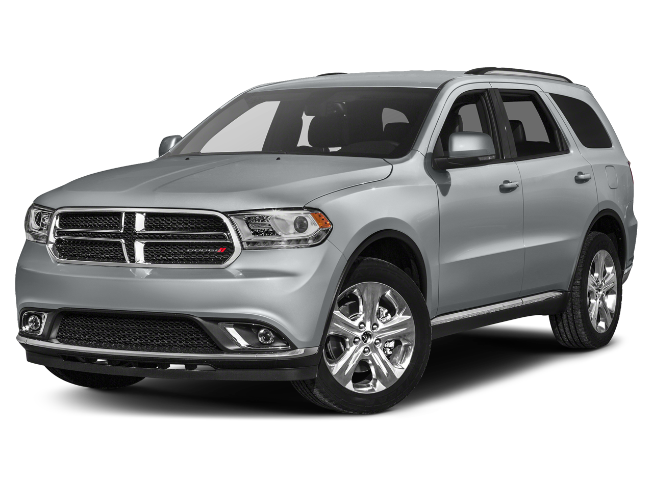 2015 Dodge Durango SXT in Billet Silver Metallic Clearcoat — front three-quarter view