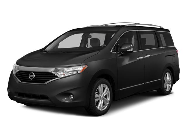 2014 Nissan Quest 3.5 SL in Super Black — front three-quarter view