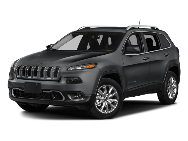 2017 Jeep Cherokee Trailhawk in Granite Crystal Metallic Clearcoat — front three-quarter view