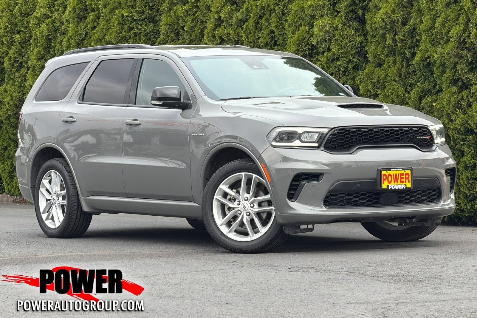 2025 Dodge Durango R/T in Destroyer Grey — front three-quarter view