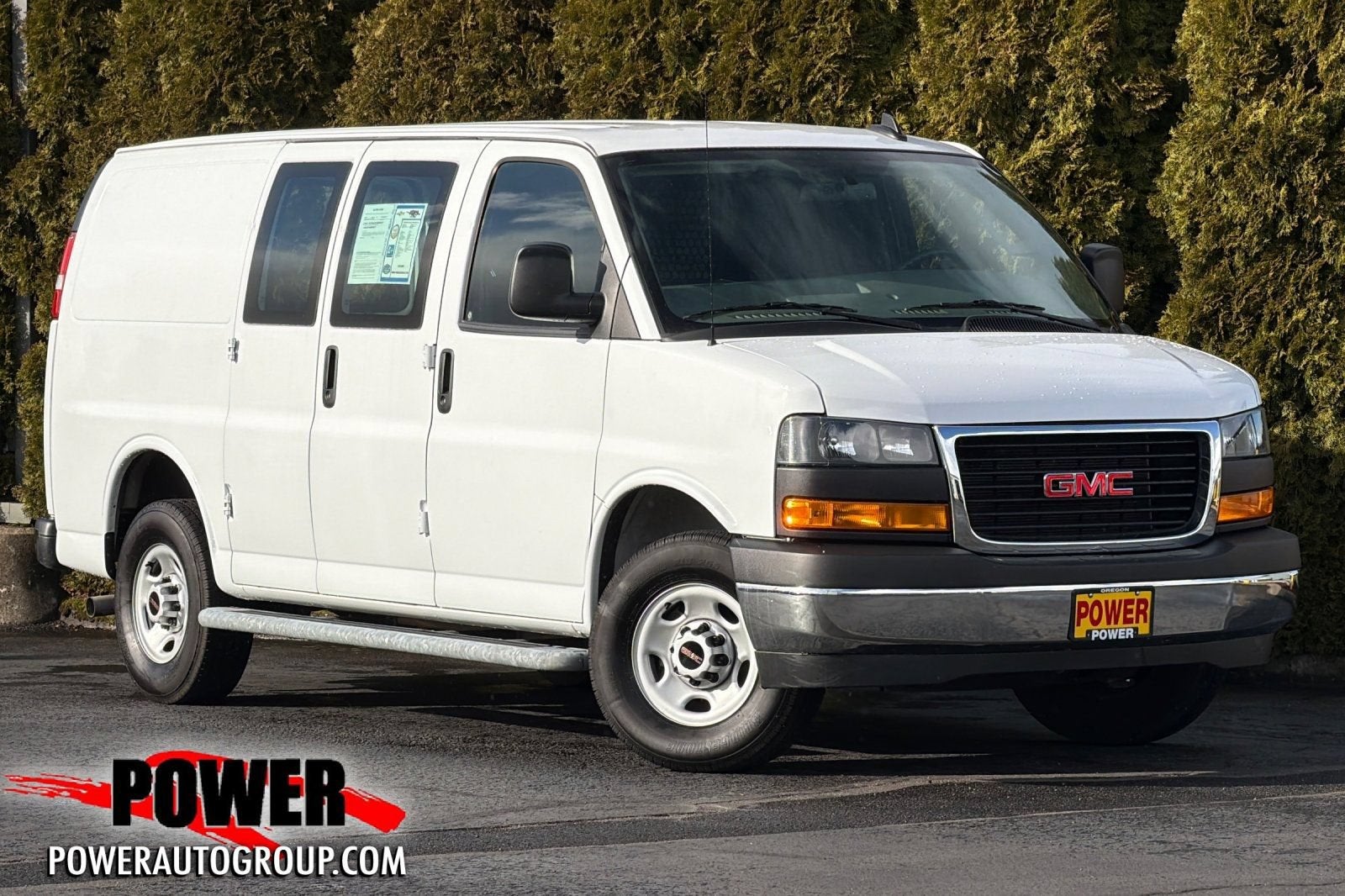 2024 GMC Savana Cargo 2500 Work Van in Summit White — front three-quarter view