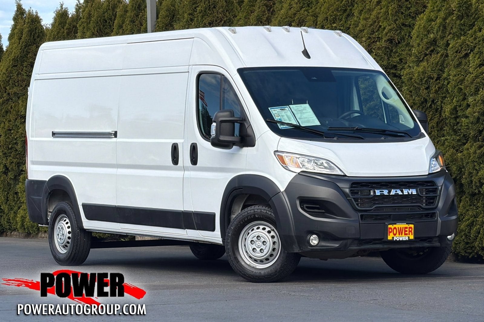 2025 RAM ProMaster Cargo Van Tradesman in Bright White Cl — front three-quarter view