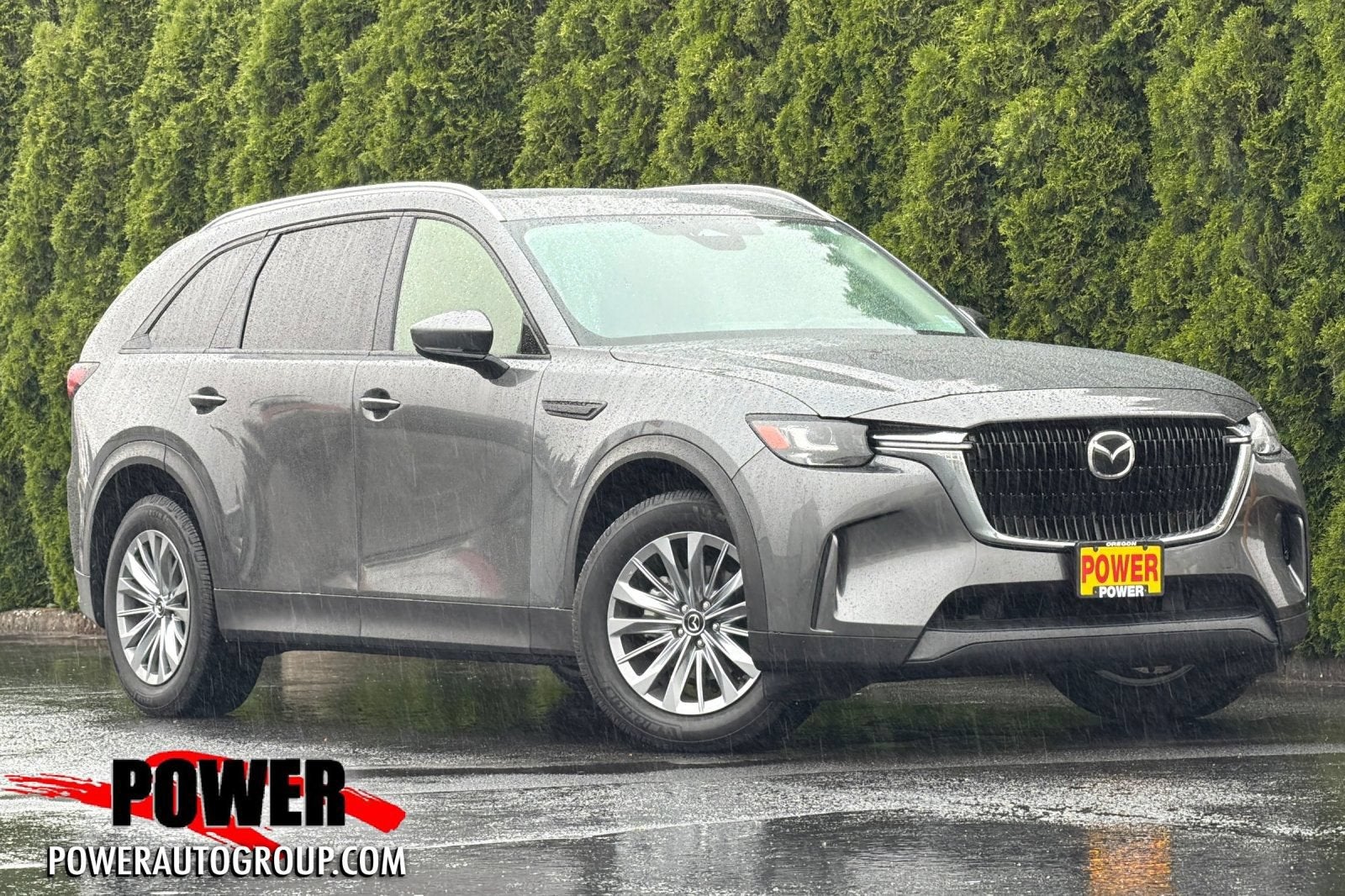 2024 Mazda Mazda CX-90 3.3 Turbo Preferred Plus in Black — front three-quarter view