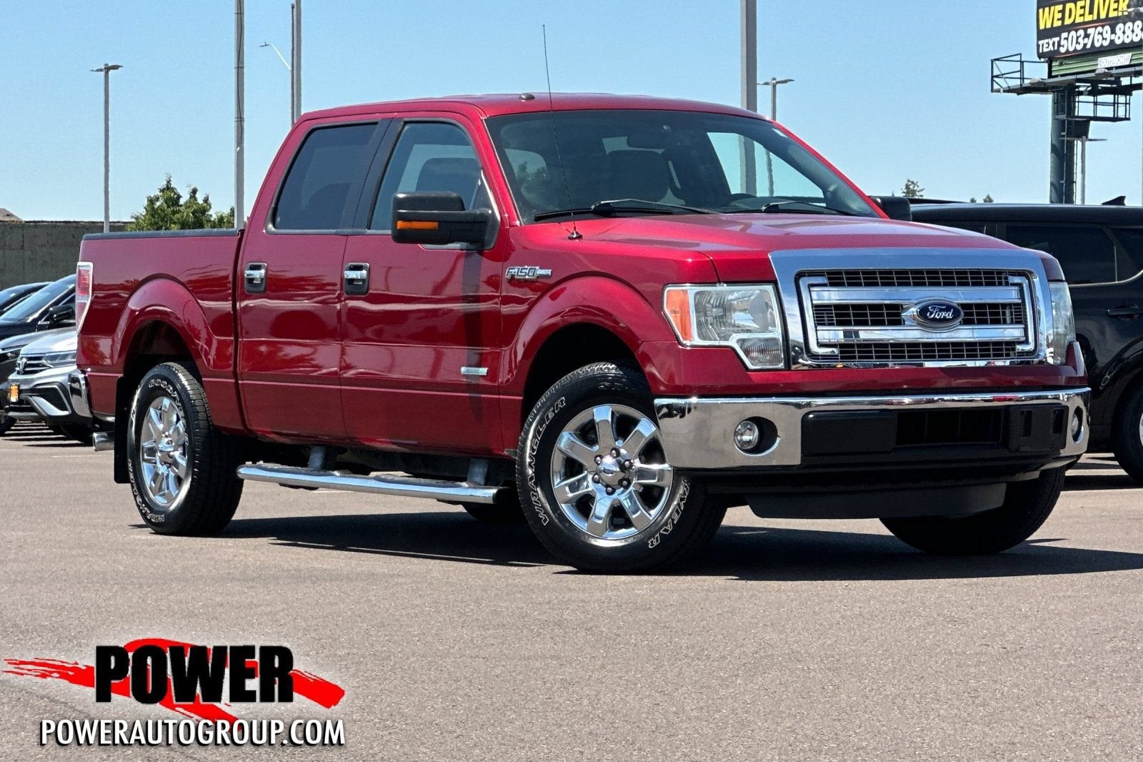 2014 Ford F-150 XL in Red — front three-quarter view