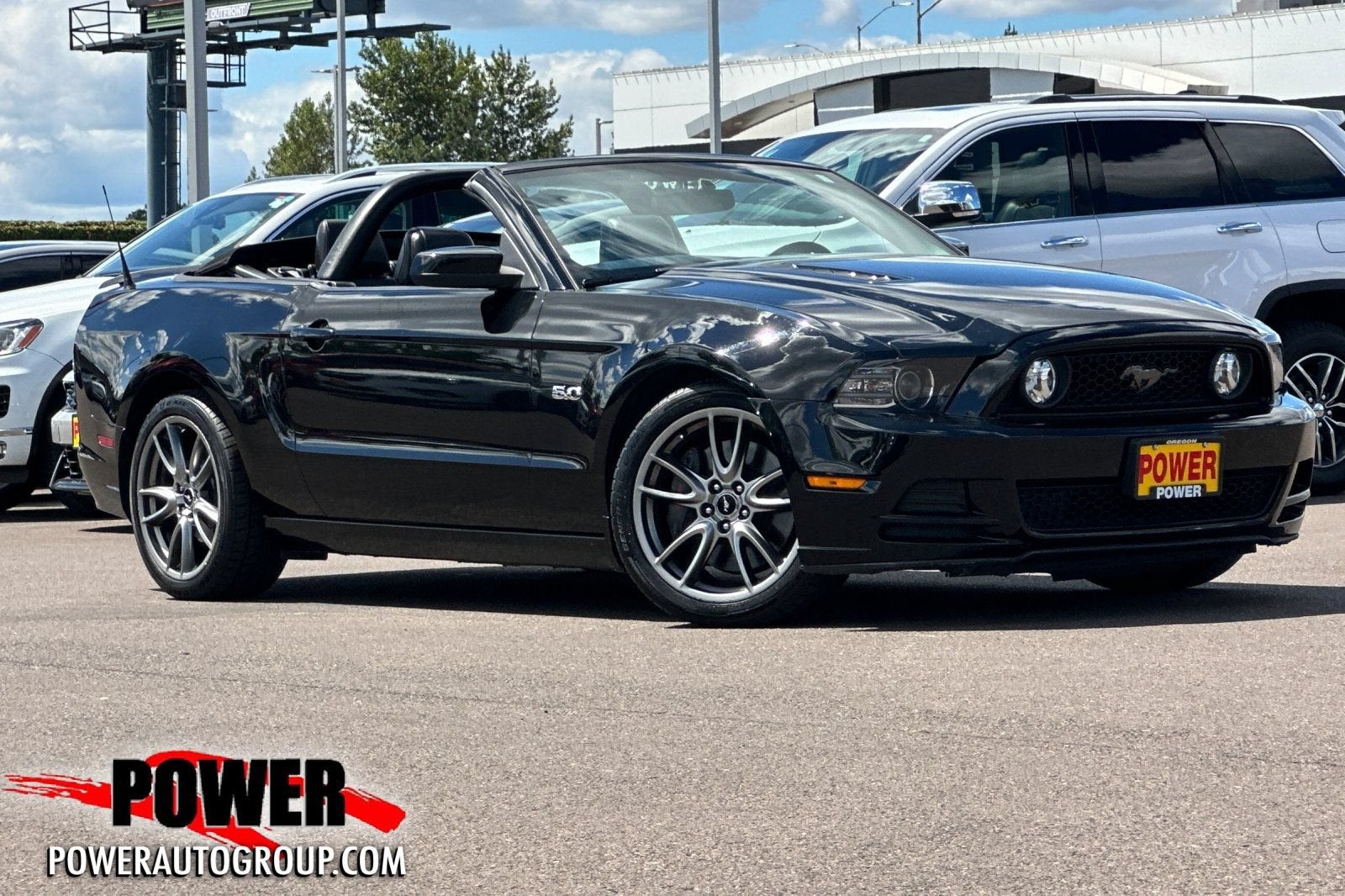 2014 Ford Mustang GT in Black — front three-quarter view