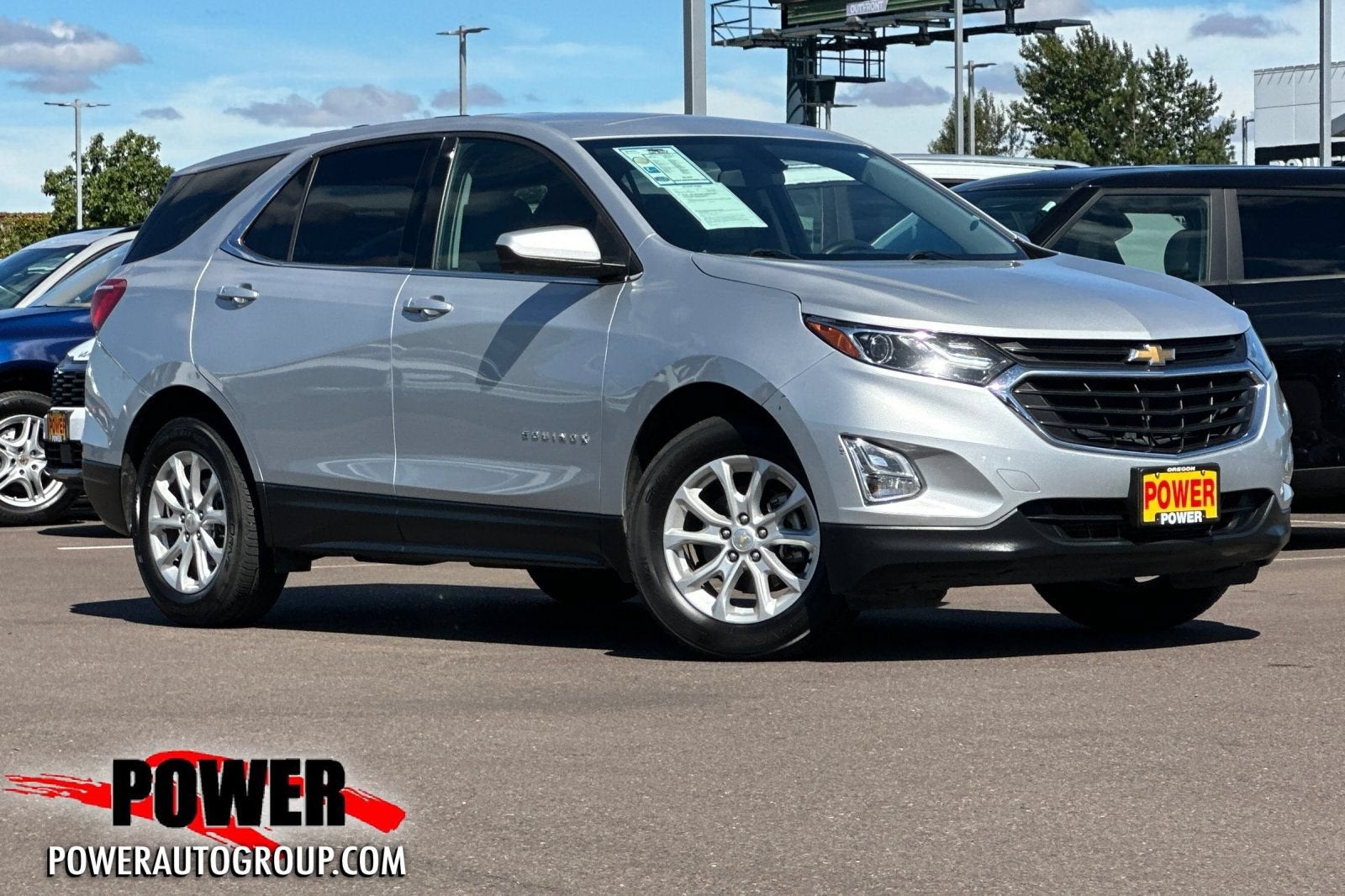 2018 Chevrolet Equinox LT in Silver Ice Metallic — front three-quarter view