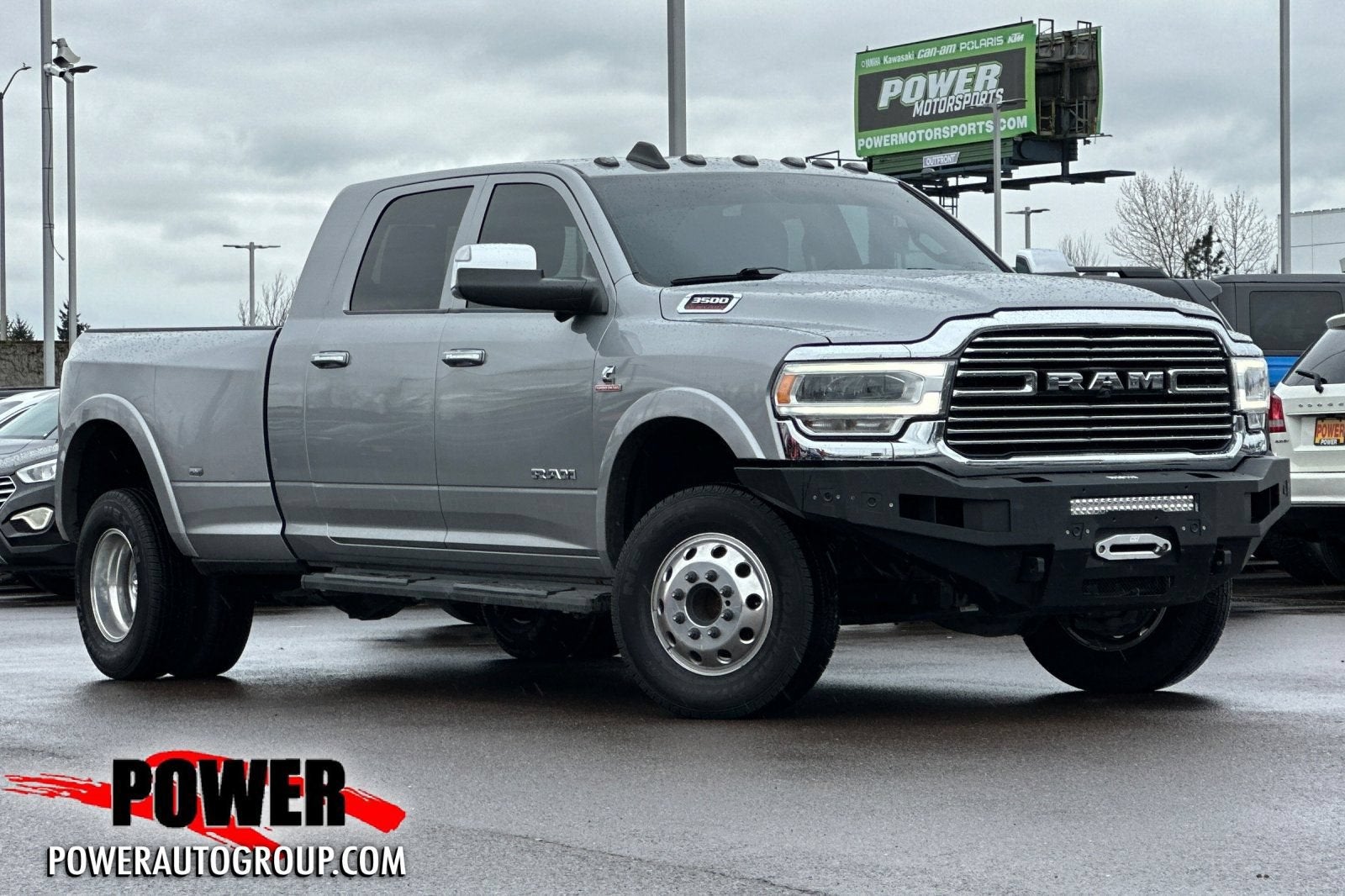 2022 RAM 3500 Laramie in Silver — front three-quarter view