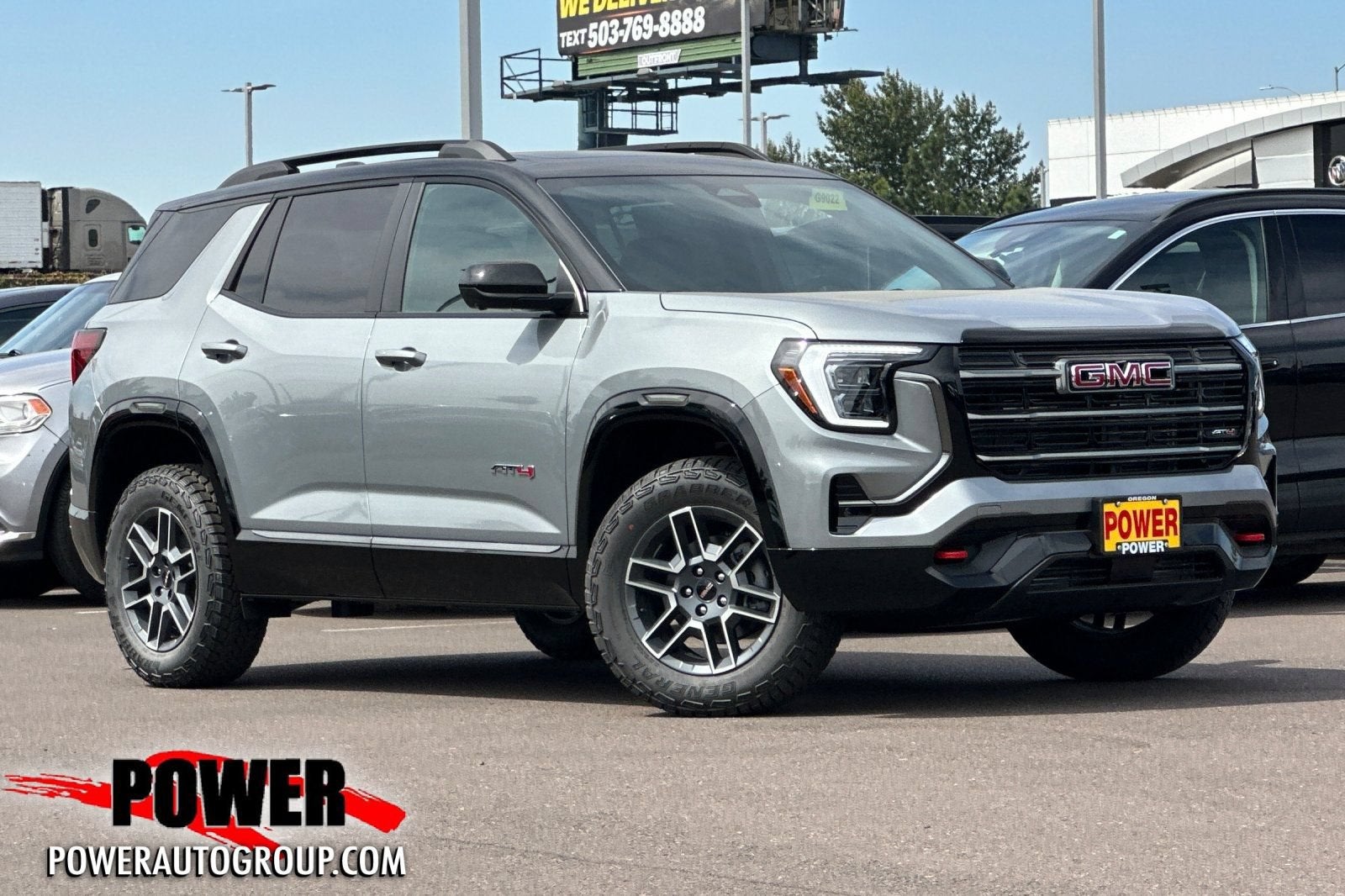 2026 GMC Terrain AT4 in Sterling Metallic — front three-quarter view