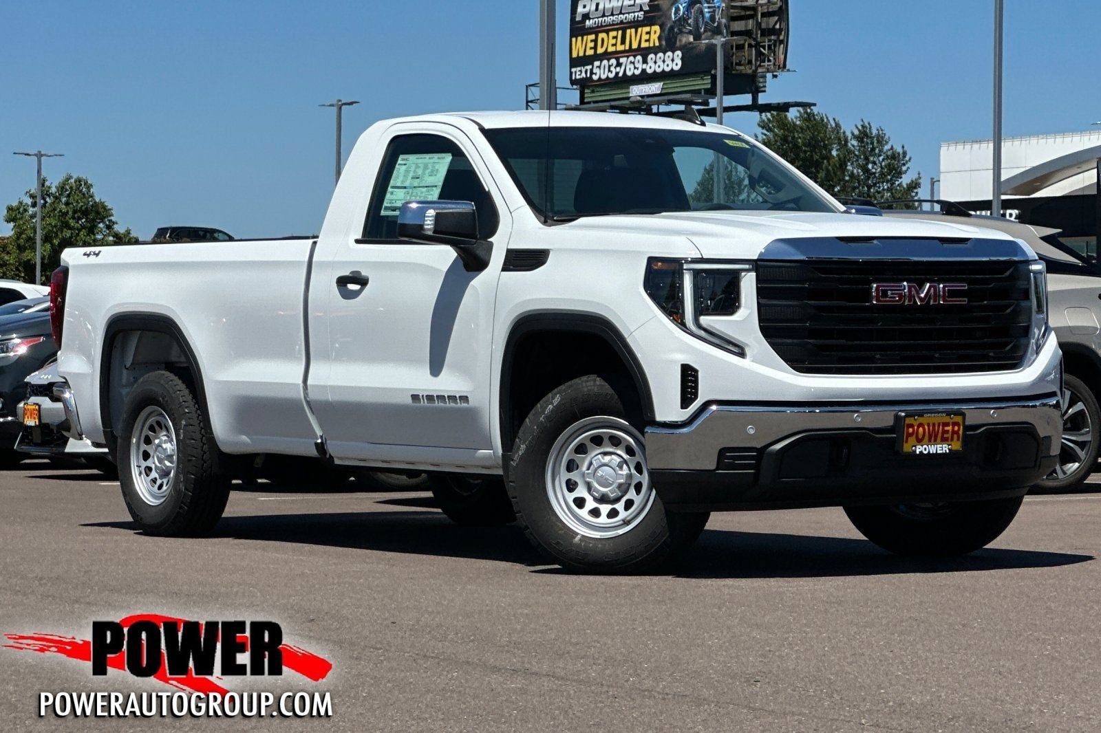 2026 GMC Sierra 1500 Pro in Summit White — front three-quarter view