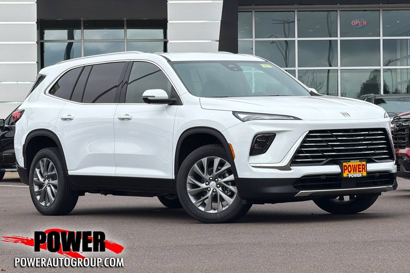 2026 Buick Enclave Preferred in Summit White — front three-quarter view