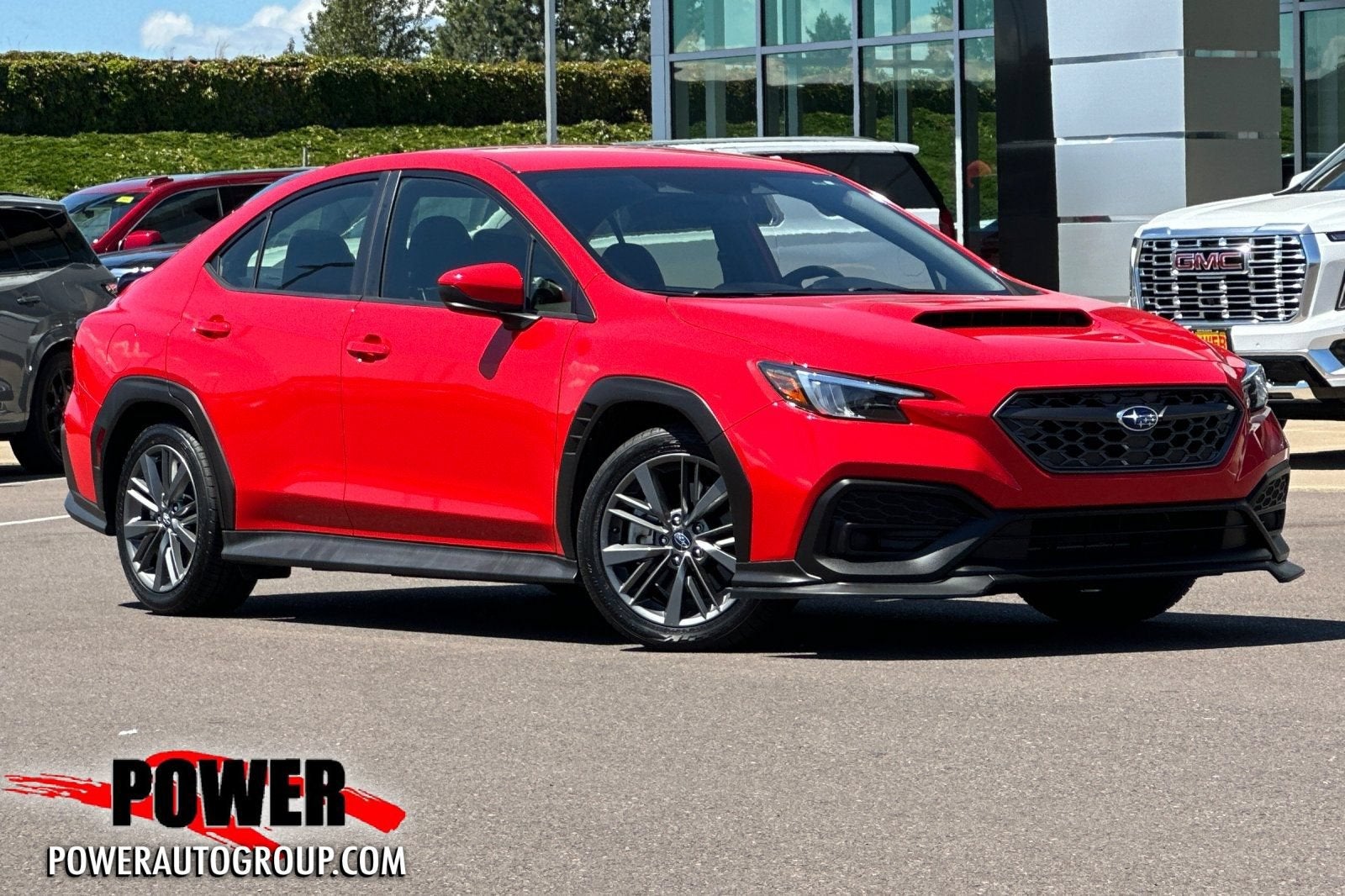 2022 Subaru WRX 4DR SDN CVT in Ignition Red — front three-quarter view