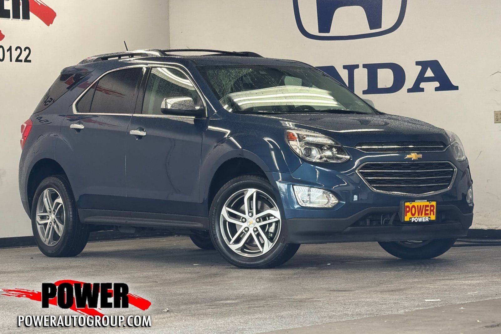 2017 Chevrolet Equinox Premier in Patriot Blue Metallic — front three-quarter view