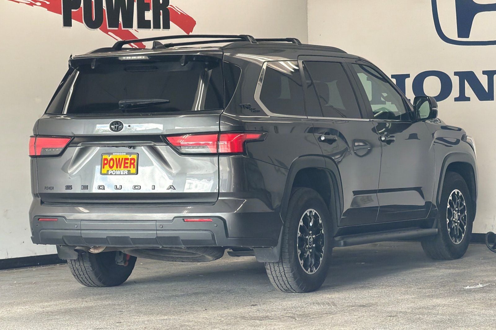 2024 Toyota Sequoia — rear three-quarter view