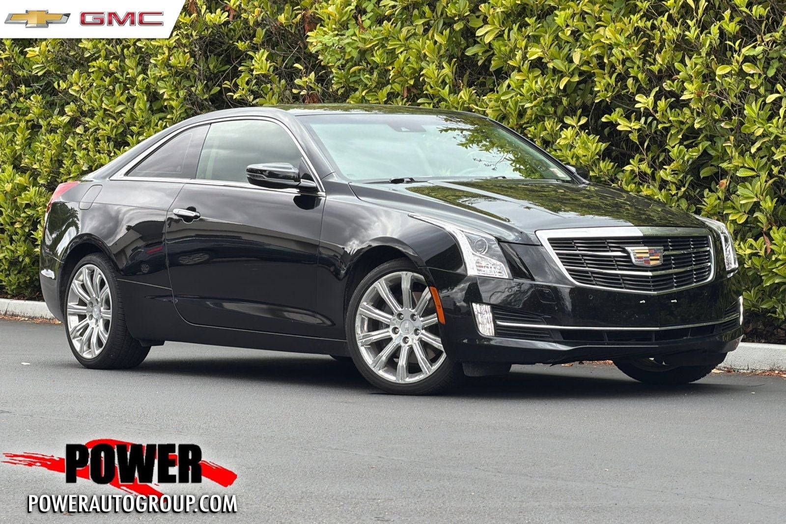 2017 Cadillac ATS 3.6L Premium Luxury in Black Metallic — front three-quarter view