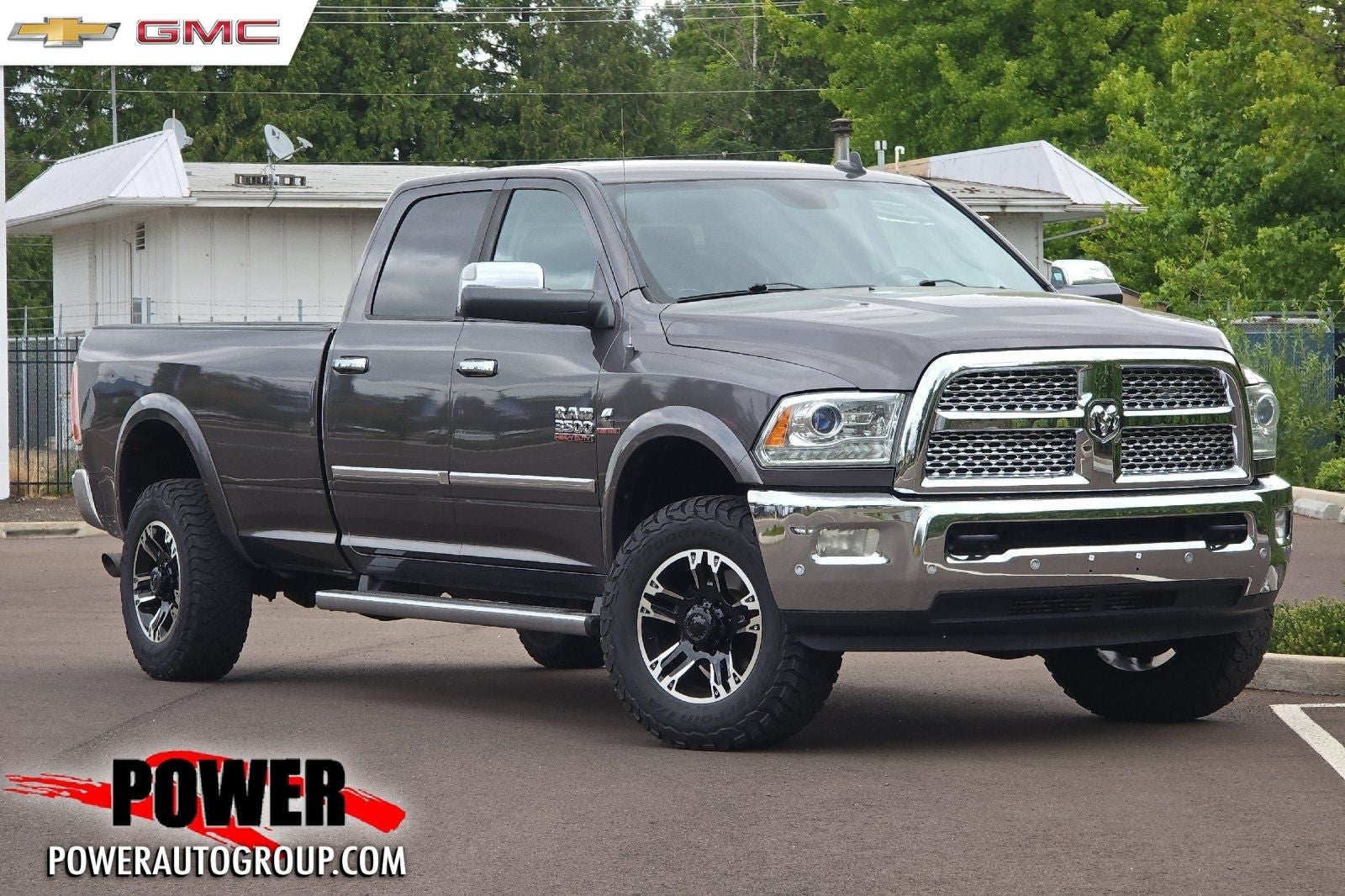 2016 RAM 3500 Laramie in Crystal Metallic — front three-quarter view