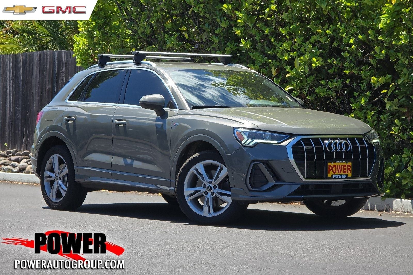 2021 Audi Q3 Premium Plus S Line quattro in Gray Metallic — front three-quarter view