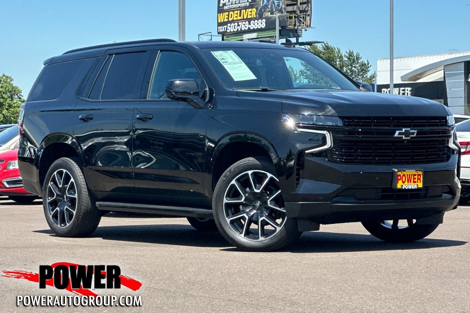 2024 Chevrolet Tahoe RST in Black — front three-quarter view