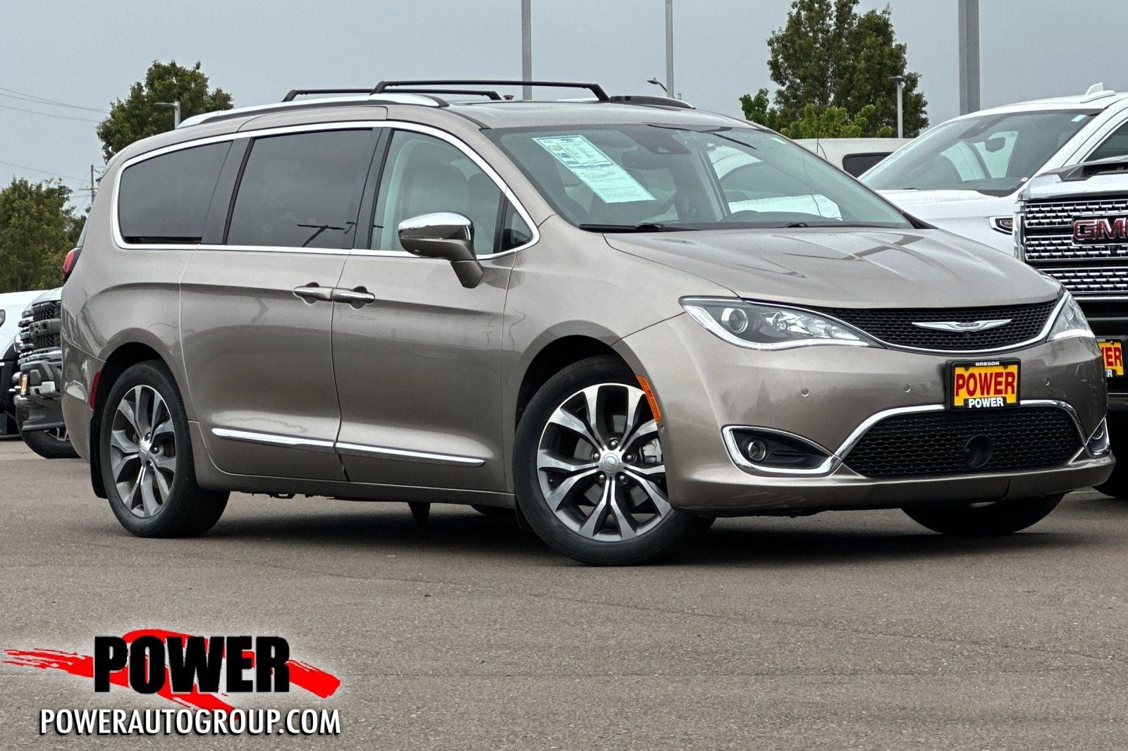 2017 Chrysler Pacifica Limited in Molten Silver — front three-quarter view