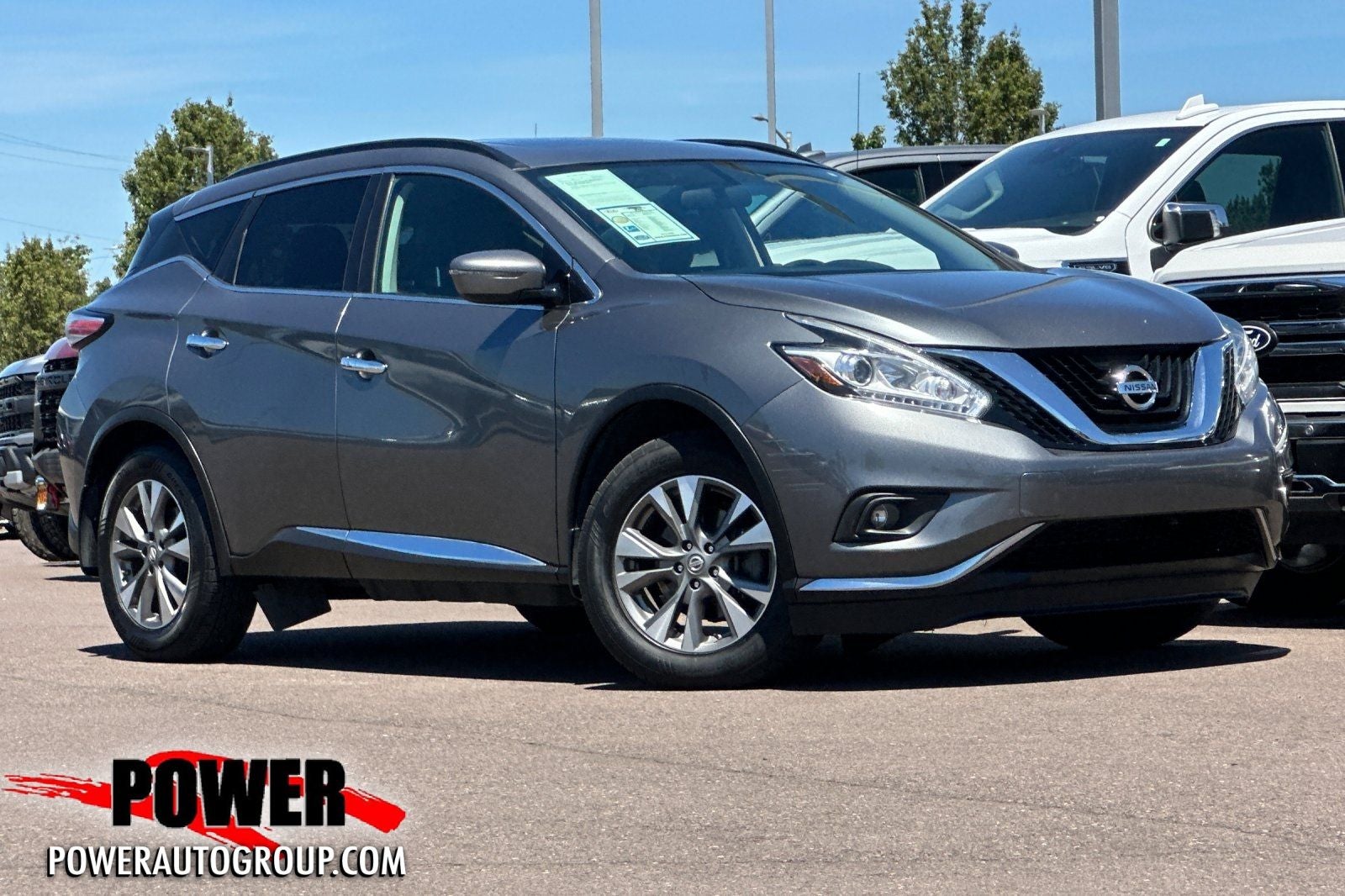 2017 Nissan Murano SV in Gun Metallic — front three-quarter view