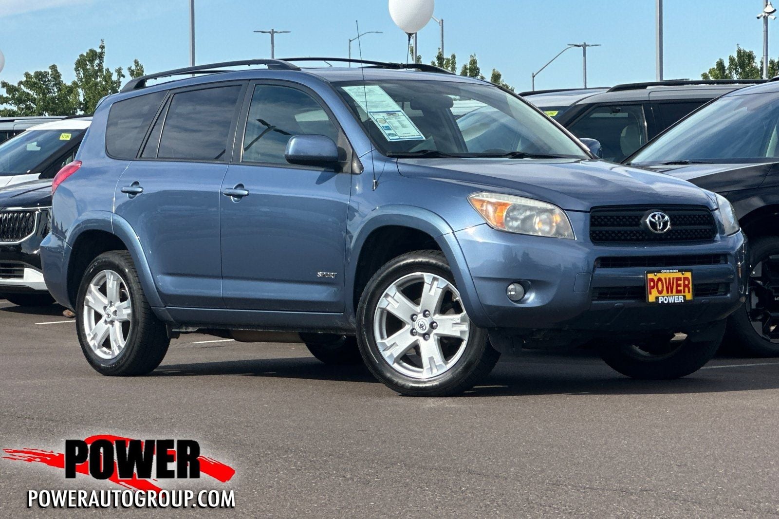 2008 Toyota RAV4 Sport in Pacific Blue Metallic — front three-quarter view